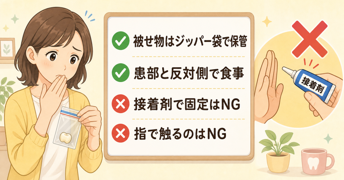 ■インプラントがぐらつく時の応急処置とやってはいけないNG行動