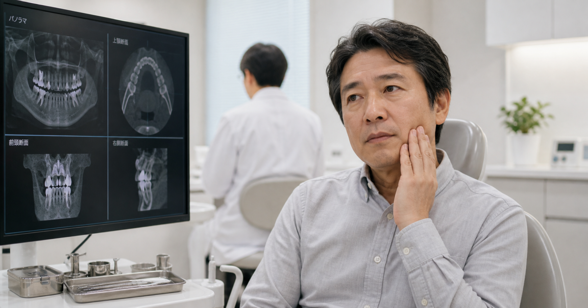 奥歯で硬いものが噛めない理由とは？ヒビや内部炎症の疑いと対策