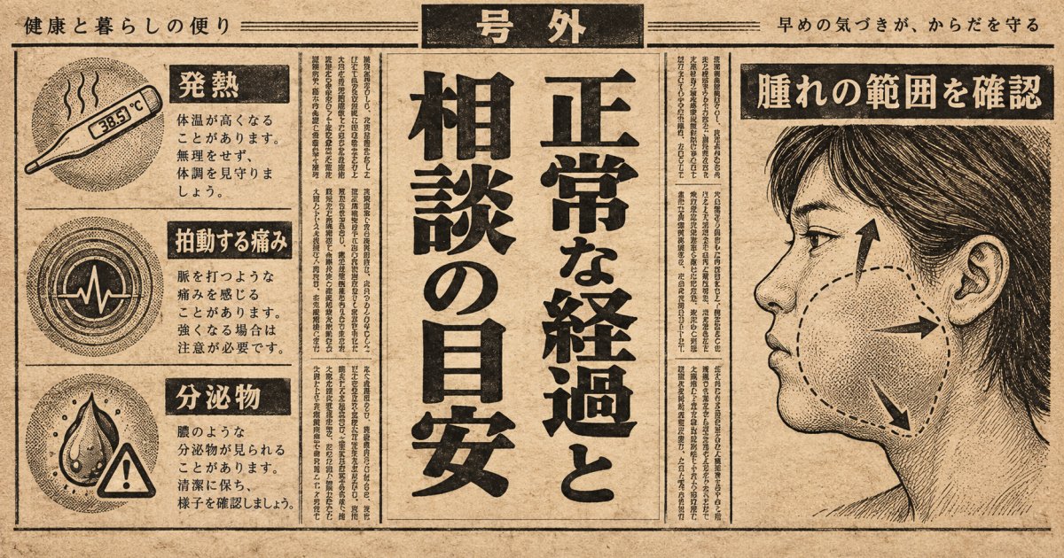 「正常な腫れ」と「異常な腫れ」を見分ける基準