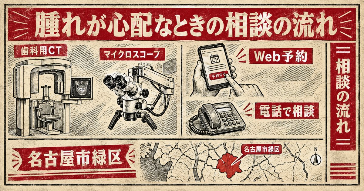 愛知県緑区で抜歯後の腫れが心配なときの相談先